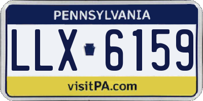 PA license plate LLX6159