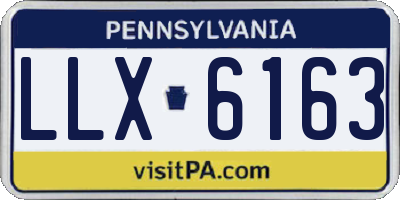 PA license plate LLX6163