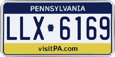 PA license plate LLX6169