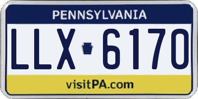 PA license plate LLX6170
