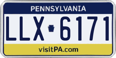 PA license plate LLX6171