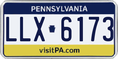 PA license plate LLX6173