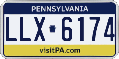 PA license plate LLX6174