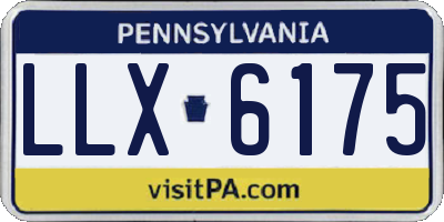 PA license plate LLX6175