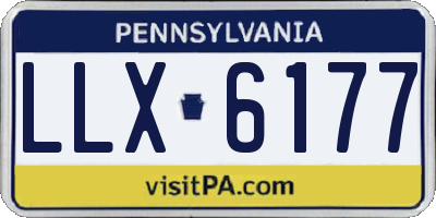 PA license plate LLX6177