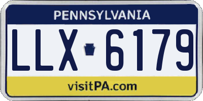 PA license plate LLX6179