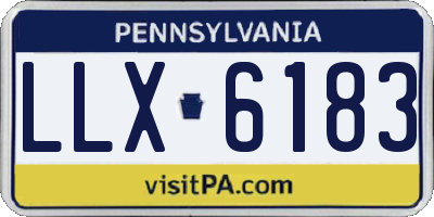 PA license plate LLX6183