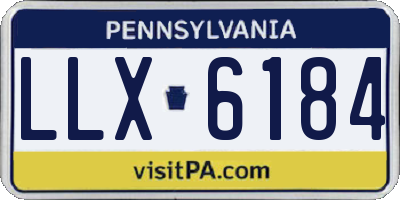 PA license plate LLX6184