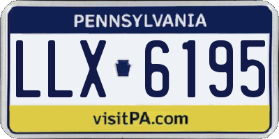 PA license plate LLX6195