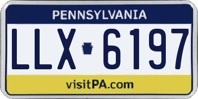 PA license plate LLX6197