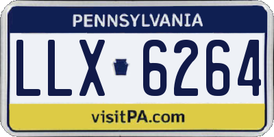 PA license plate LLX6264