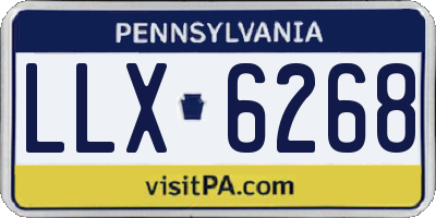 PA license plate LLX6268