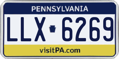 PA license plate LLX6269