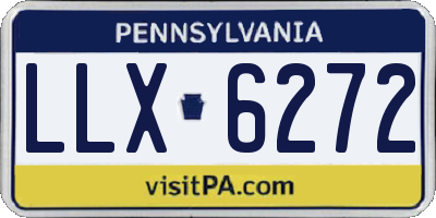 PA license plate LLX6272