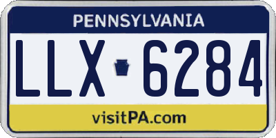 PA license plate LLX6284