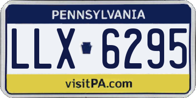 PA license plate LLX6295