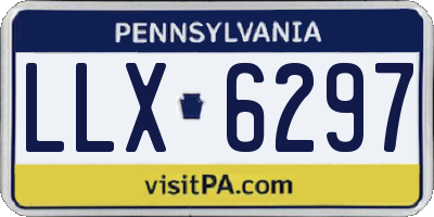 PA license plate LLX6297