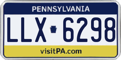 PA license plate LLX6298