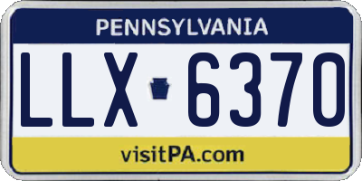 PA license plate LLX6370