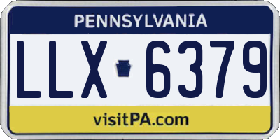 PA license plate LLX6379