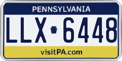 PA license plate LLX6448