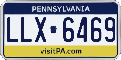 PA license plate LLX6469