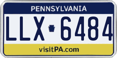 PA license plate LLX6484
