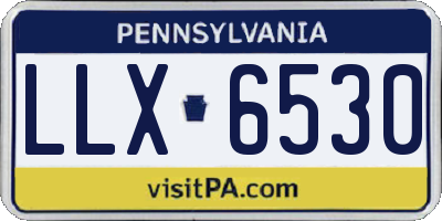 PA license plate LLX6530