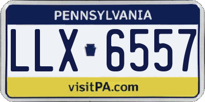 PA license plate LLX6557