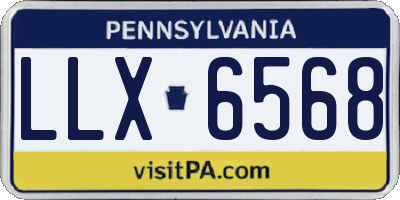 PA license plate LLX6568