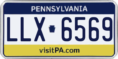 PA license plate LLX6569