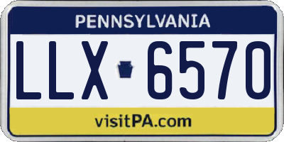 PA license plate LLX6570