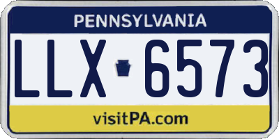 PA license plate LLX6573