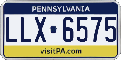PA license plate LLX6575