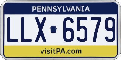 PA license plate LLX6579