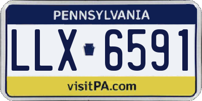 PA license plate LLX6591