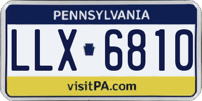 PA license plate LLX6810