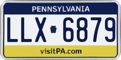 PA license plate LLX6879