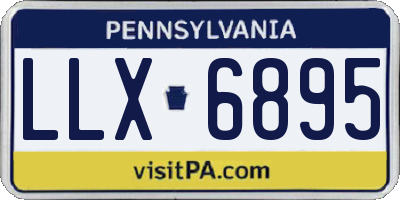 PA license plate LLX6895