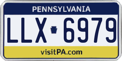 PA license plate LLX6979