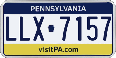PA license plate LLX7157