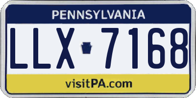 PA license plate LLX7168