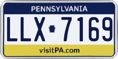 PA license plate LLX7169