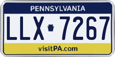 PA license plate LLX7267