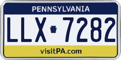 PA license plate LLX7282