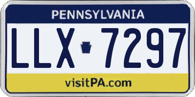 PA license plate LLX7297