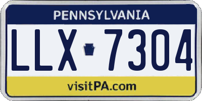 PA license plate LLX7304