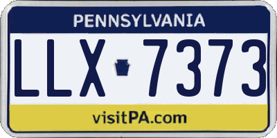PA license plate LLX7373