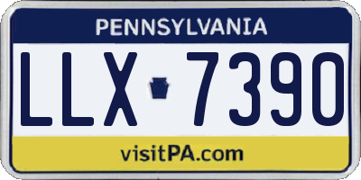 PA license plate LLX7390
