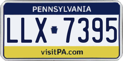 PA license plate LLX7395